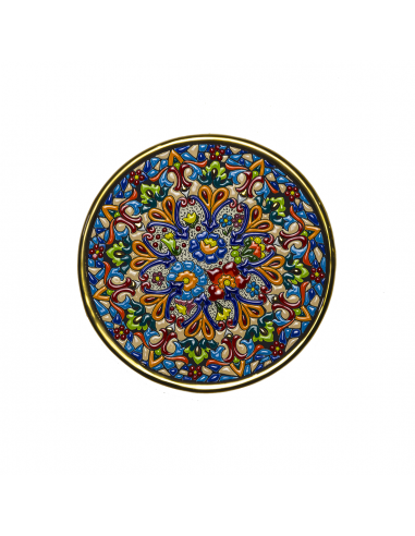 Spanish Ceramics. Plate 21 cms Andalusian artistic ceramics. 01210600