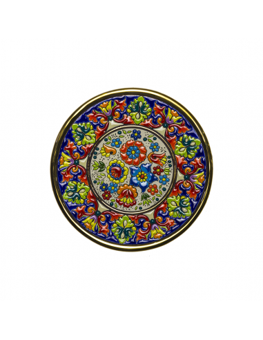 Spanish Ceramics. Plate 21 cms Andalusian artistic ceramics. 01210900