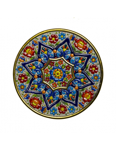 Spanish Ceramics. Plate 28 cms Andalusian artistic ceramics 01280100