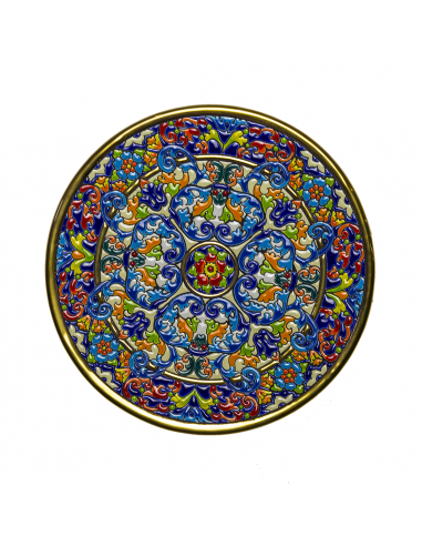 Spanish Ceramics. Plate 28 cms Andalusian artistic ceramics 01280700