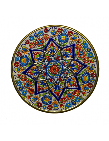 Spanish Ceramics. Plate 32 cms Andalusian artistic ceramics. 01320100