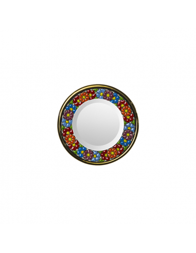 Spanish Ceramics. Mirror Plate 14 cms Andalusian artistic ceramics. 03140100