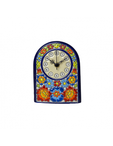 Reloj Sobremesa cerámica española decorativa andaluza 13 cms. 02130100