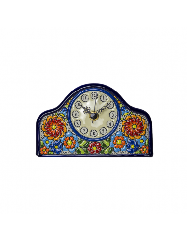 Reloj Sobremesa cerámica española decorativa andaluza 13 cms. 02130200