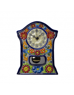 Reloj Sobremesa cerámica española decorativa andaluza 23...
