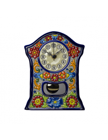 Reloj Sobremesa cerámica española decorativa andaluza 23 cms. 02230200