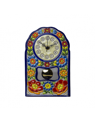 Reloj Sobremesa cerámica española decorativa andaluza 23 cms. 02230300