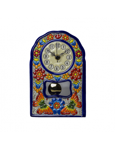Reloj Sobremesa cerámica española decorativa andaluza 23 cms. 02230400