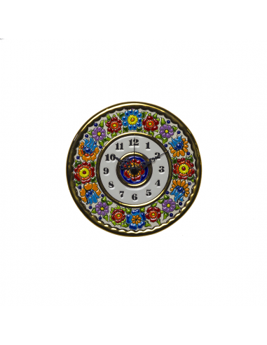 Plato Reloj cerámica decorativa andaluza 17 cms. 02170300