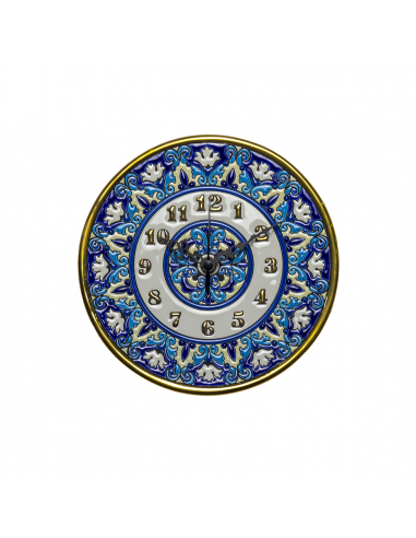 Plato Reloj cerámica decorativa andaluza 21cms. 02212100
