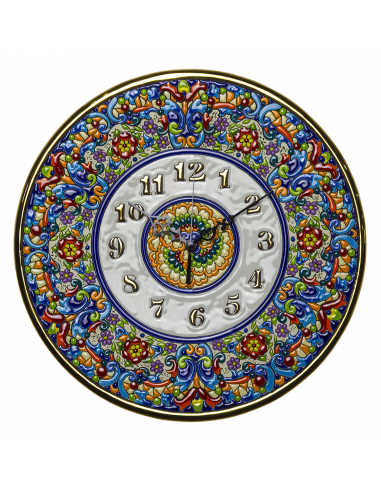 Plato Reloj cerámica decorativa andaluza 35 cms. 02350100