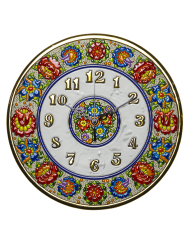 Plato Reloj cerámica decorativa andaluza 35 cms. 02350300