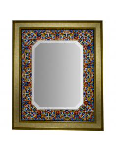 Espejo decorativo de pared cerámica  española decorativa...