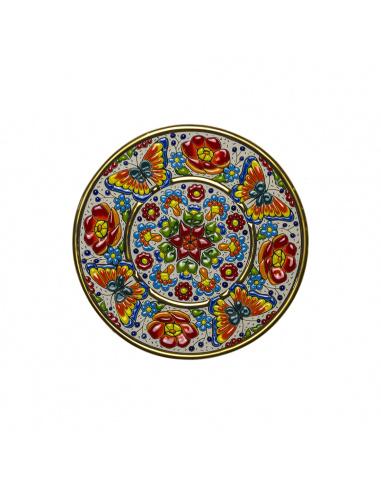 Spanish Ceramics. Plate 21 cms Andalusian artistic ceramics. 01210300