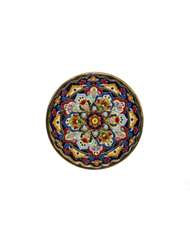 Spanish Ceramics. Plate 28 cms Andalusian artistic ceramics 01280400