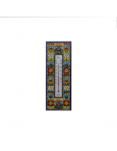 Termómetro cerámica española decorativa andaluza 7.5x25...