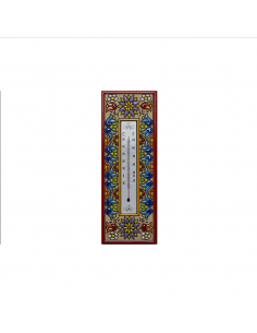 Termómetro cerámica española decorativa andaluza 7.5x25...