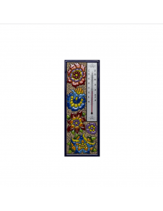 Termómetro cerámica española decorativa andaluza 7.5x25...