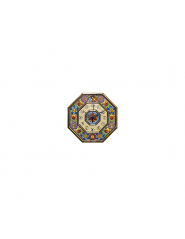Reloj azulejo cerámica española decorativa andaluza 15 cms. 02150600