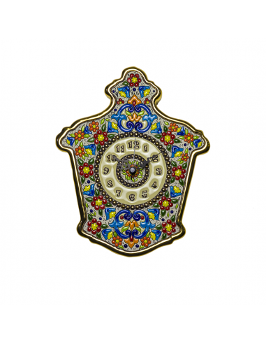 Reloj Pared cerámica española decorativa andaluza 25 cms. 02250100