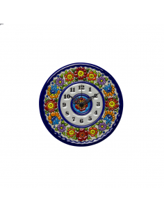 Plato Reloj cerámica española decorativa andaluza 17 cms....