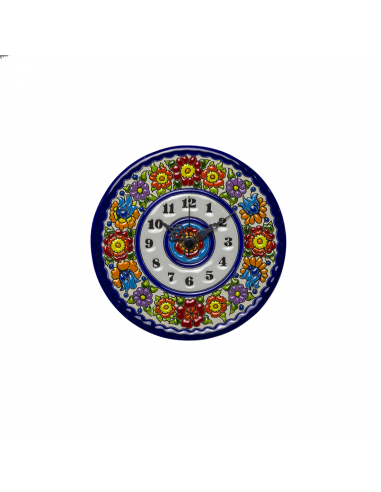 Plato Reloj cerámica española decorativa andaluza 17 cms. 22170300
