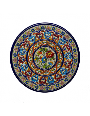 Plato cerámica española decorativa andaluza 28cms. 21280200