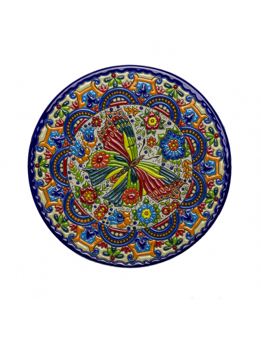 Plato cerámica española decorativa andaluza 28cms. 21280500