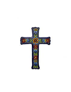 Cruz cerámica española decorativa andaluza. 21cms 10210100