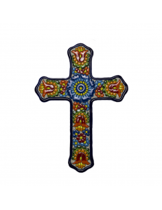 Cruz cerámica española decorativa andaluza. 26cms 10260100