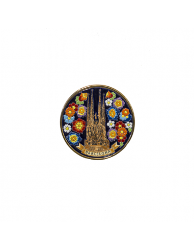 Plato Sagrada Familia de Barcelona cerámica española decorativa andaluza 21cms. 01218100