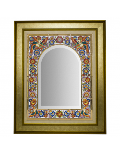 Espejo decorativo de pared cerámica  española decorativa...