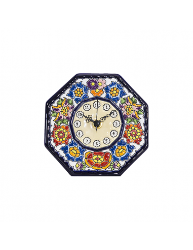 Reloj Sobremesa cerámica española decorativa andaluza 13 cms. 02130300