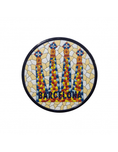 Souvenir Barcelona Plato Sagrada Familia cerámica...