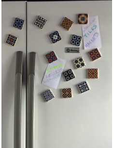 Imanes Frigoríficos Neveras. Azulejo en cerámica española... 2