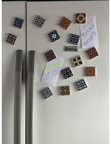 Fridge Magnets. Typical Andalusian ceramic tile...